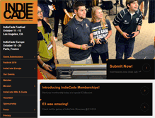 Tablet Screenshot of indiecade.com